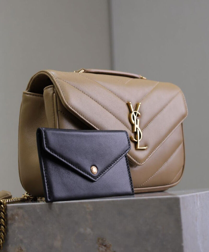 Saint Laurent Loulou Small In Matelasse Lambskin